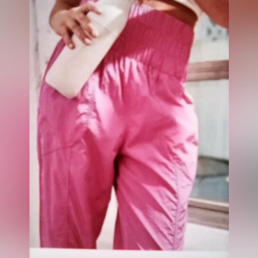 FP Movement The Way Home Pink Joggers, Pull On Pants, Small - Picture 3 of 12